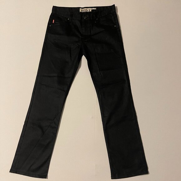 Kayden K Jeans Slim Wax Jet Black Size 32 x 40 Style KD525 - Picture 1 of 5